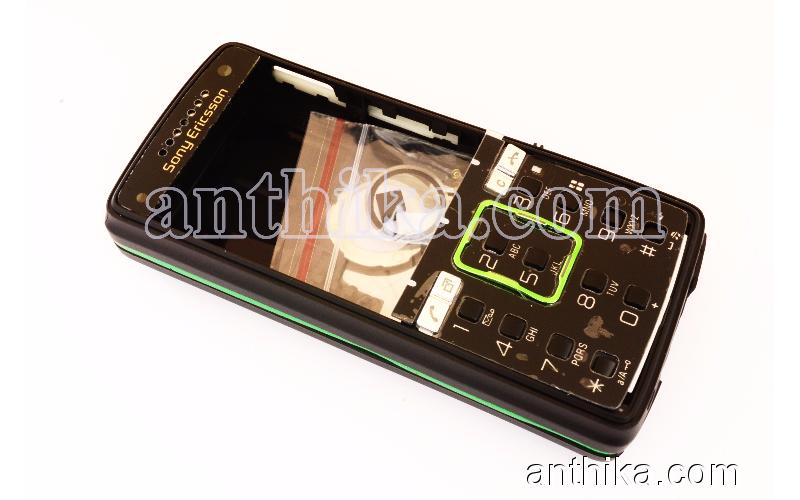 Sony Ericsson K850 Kapak Kasa Tuş High Quality Full Housing Black Green