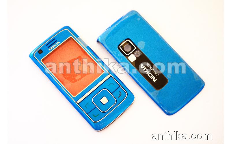 Nokia 6288 Kapak Tuş Original Xpress On Cover and Keypad Blue New