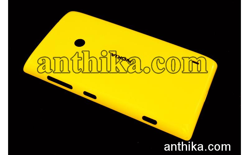 Nokia Lumia 520 Kapak Original Battery Cover Yellow Used 02503B0