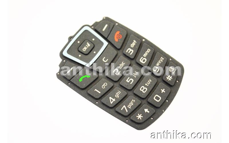 Samsung C260 Tuş Original Keypad Black Blue New