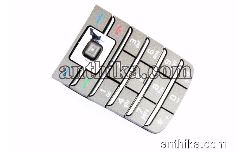 Nokia 6235 Tuş Original Keypad Silver New