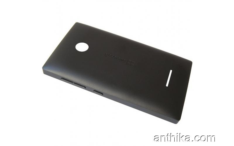 Microsoft Lumia 435 532 Kapak Original Back Cover Black New 02508T6