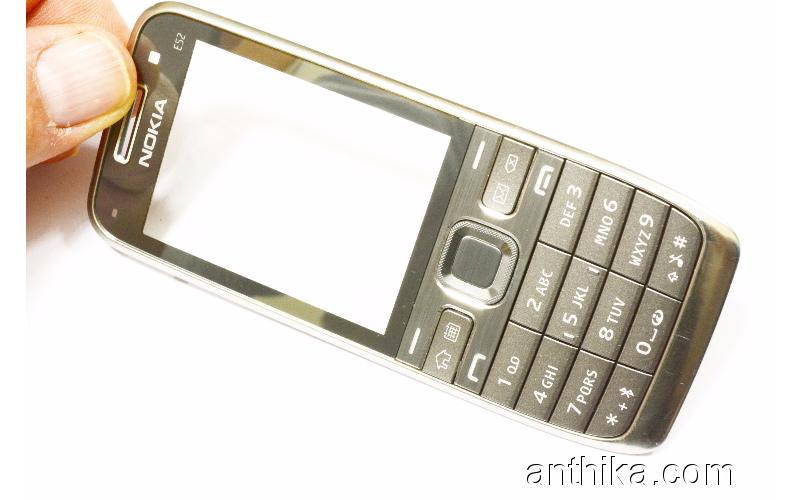 Nokia E52 Kapak Tuş Orjinal Xpress On Front Cover Silver