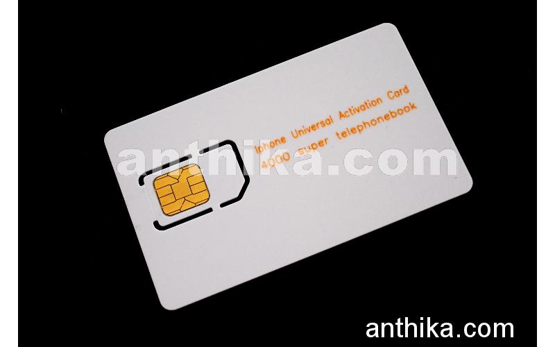 Apple Iphone Aktivasyon Kartı Iphone Universal Activation Card