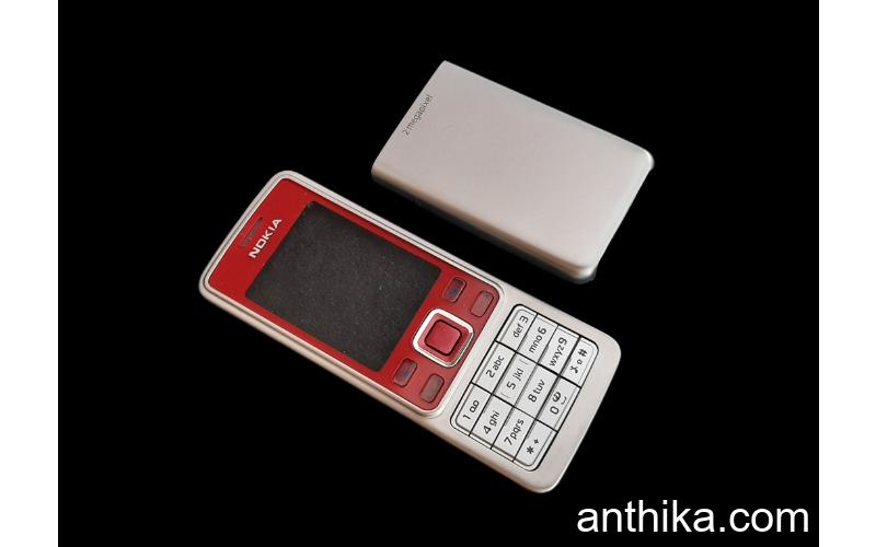 Nokia 6300 Kapak Tuş High Quality Front-Battery Cover with Keypad Red