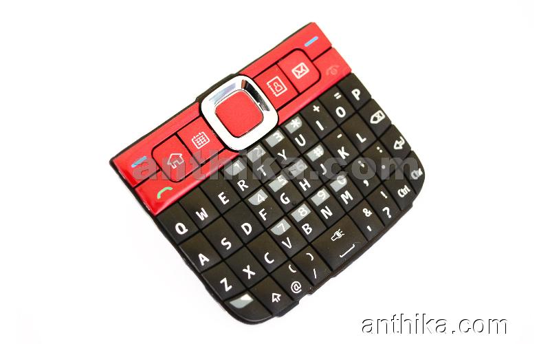 Nokia E63 Tuş High Quality Keypad Black Red New