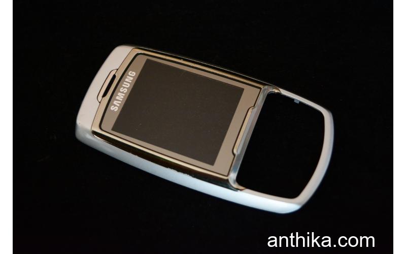 Samsung E830 Kapak Original Front Cover Silver Used