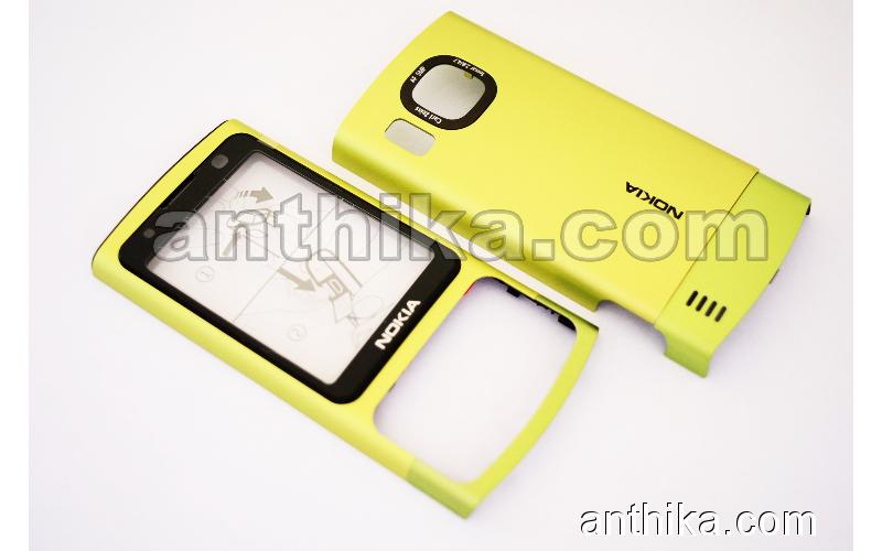 Nokia 6700 Slide Kapak Set Original Cover Green New