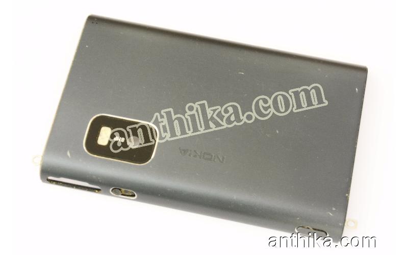 Nokia E7 E7-00 Kapak Orjinal Back Cover Dark Grey 0257319 No - 6