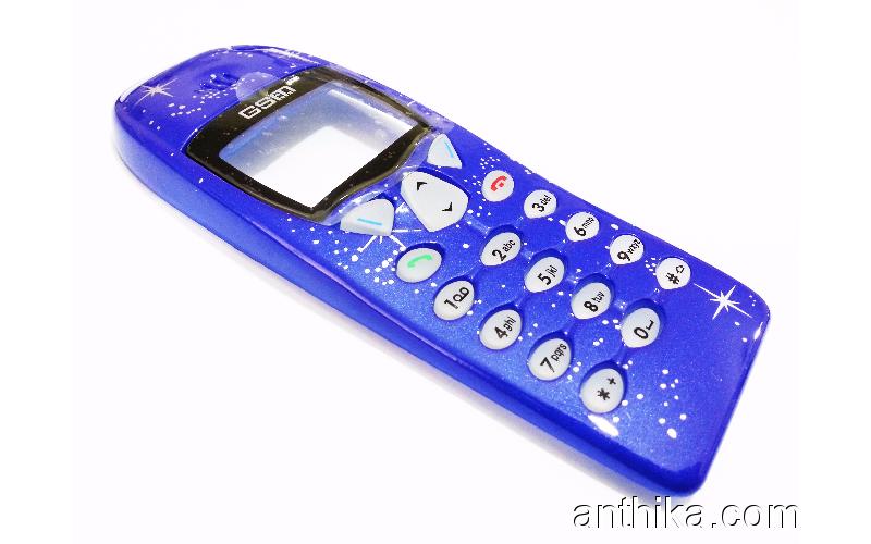 Nokia 6110 Kapak Tuş Front Cover Keypad Blue