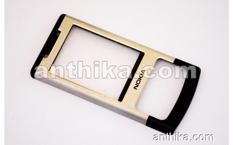 Nokia 6500 Slide Kapak Speaker Original Front Cover Silver New