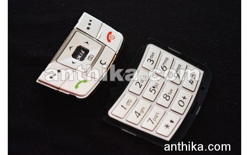 Samsung E250 Tuş Original Keypad Silver Used