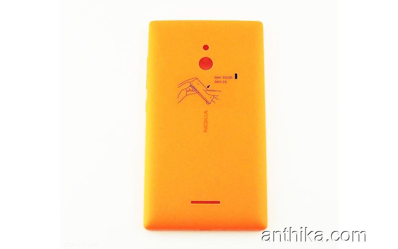 Nokia XL Kapak Battery Cover Back Cover Orange New