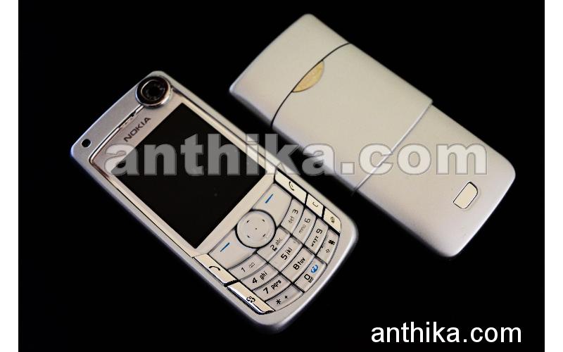 Nokia 6680 Kapak Tuş Takım High Quality Cover Silver New