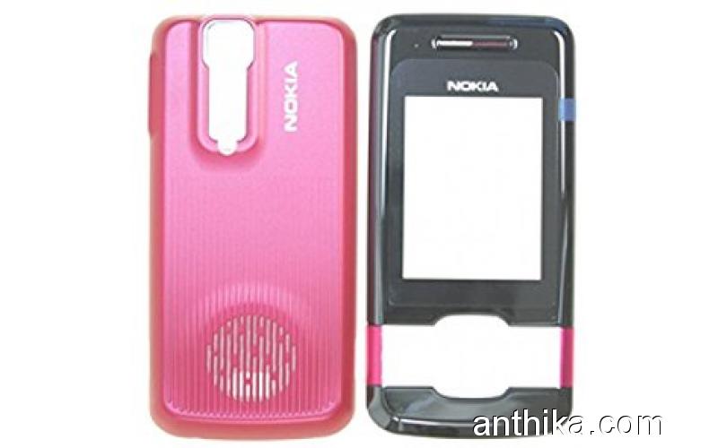 Nokia 7100 Supernova Kapak Takım Original Cover Black Pink New