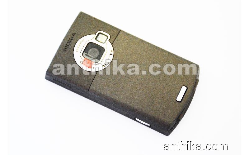 Nokia N80 Kasa Kapak Original Middle Cover Battery Cover Dark Grey New