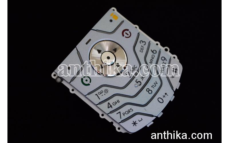 Motorola L6 Tuş Original Keypad Silver New