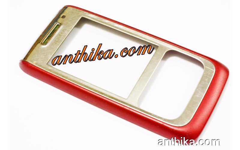 Nokia E65 Kapak Original Front Cover Red Used 0250036