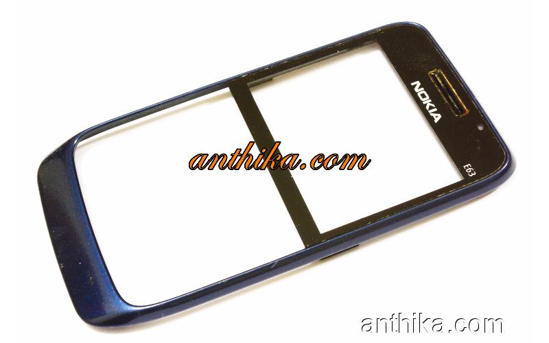 Nokia E63 Kapak Orjinal Front Cover Navy Blue 0253372