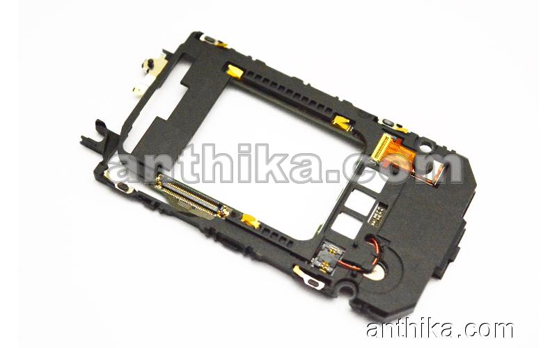 Nokia 7390 Tuş Board Ekran Çerçeve Original Display Frame Black New