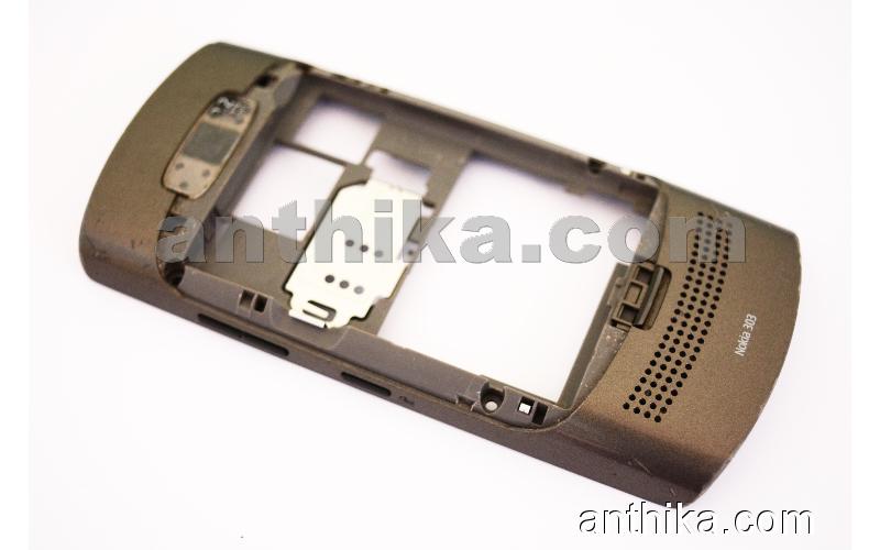 Nokia Asha 303 Kasa Original Middle Cover Grey Used