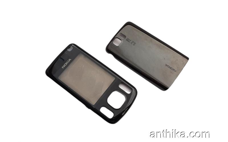 Nokia 6600 Slide Kapak Original Front and Battery Cover Black New