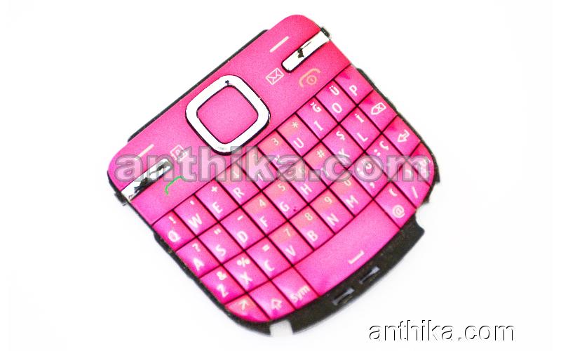 Nokia C3 C3-00 Tuş Original Keypad Pink Used