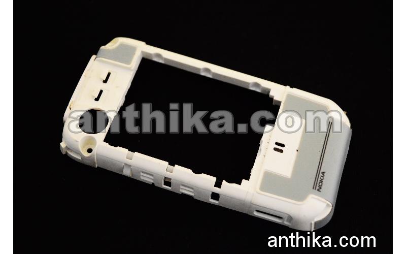 Nokia 5200 Kasa Şarj Soketi Buzzer Original Middle Cover White Used