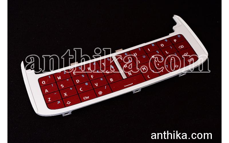 Nokia E75 Tuş Q Klavye Original Keypad Numeric QWERTY Red New 9794945