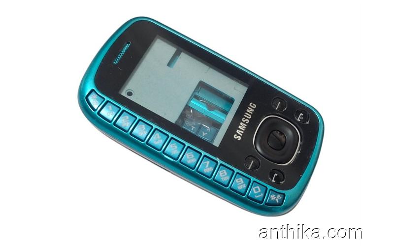 Samsung B3310 Kapak Kasa Tuş Good Quality Housing Silver Blue New