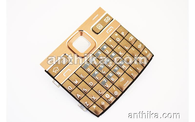 Nokia E72 Tuş Original Keypad Brown New