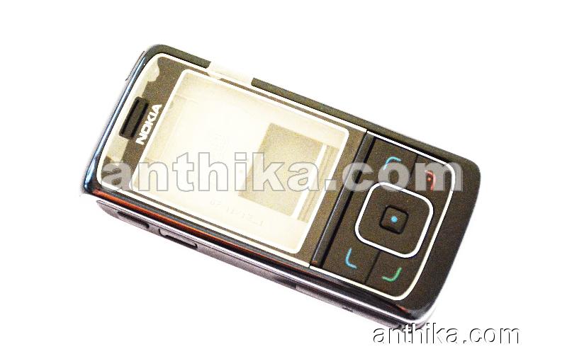 Nokia 6288 Kapak Kasa Tuş Original Full Housing Black New