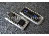 Nokia 6555 Fold Kapak Original Front and Battery Cover Silver New