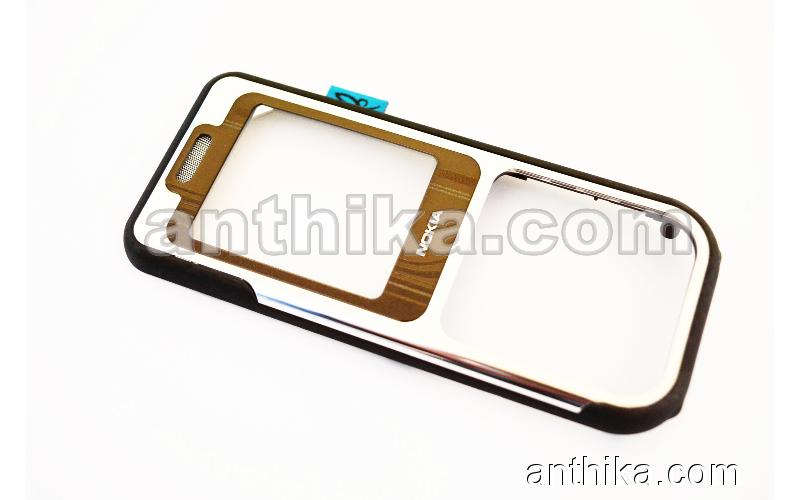 Nokia 7360 Kapak Original Front Cover Brown New