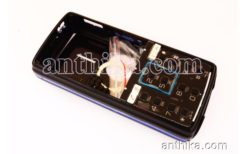 Sony Ericsson K850 Kapak Kasa Tuş High Quality Full Housing Black Blue