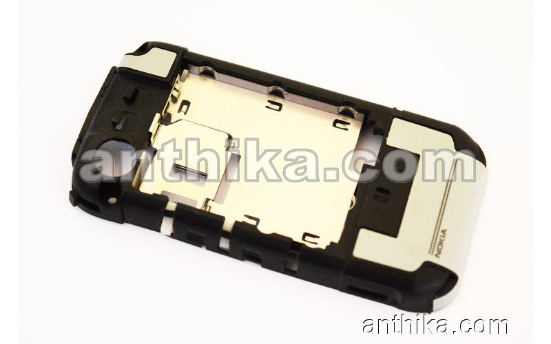 Nokia 5300 Kasa Buzzer Original Middle Cover Middle Frame Black New