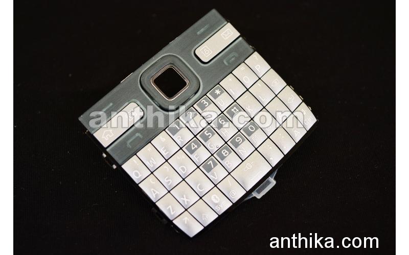 Nokia E72 Tuş Original Keypad Silver New