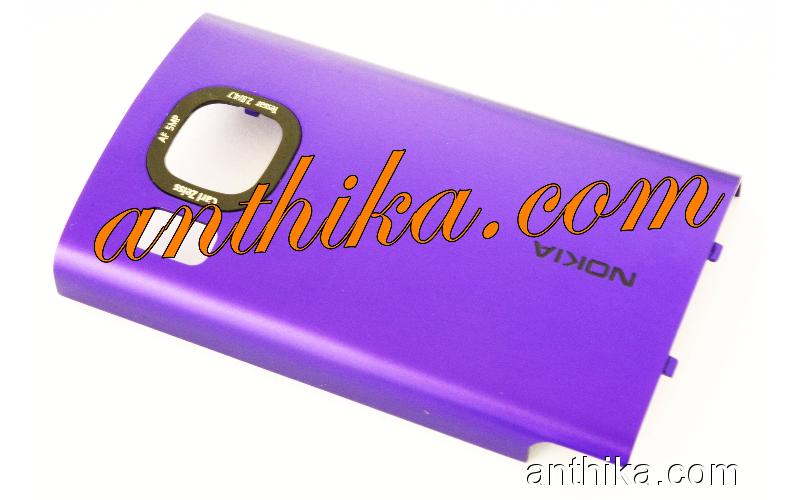 Nokia 6700 Slide Kapak Orjinal Battery Cover Purple New 0255795