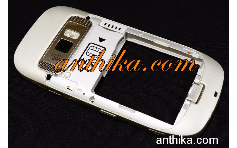 Nokia C7 Kasa Original Middle Cover Frame White Used - 2