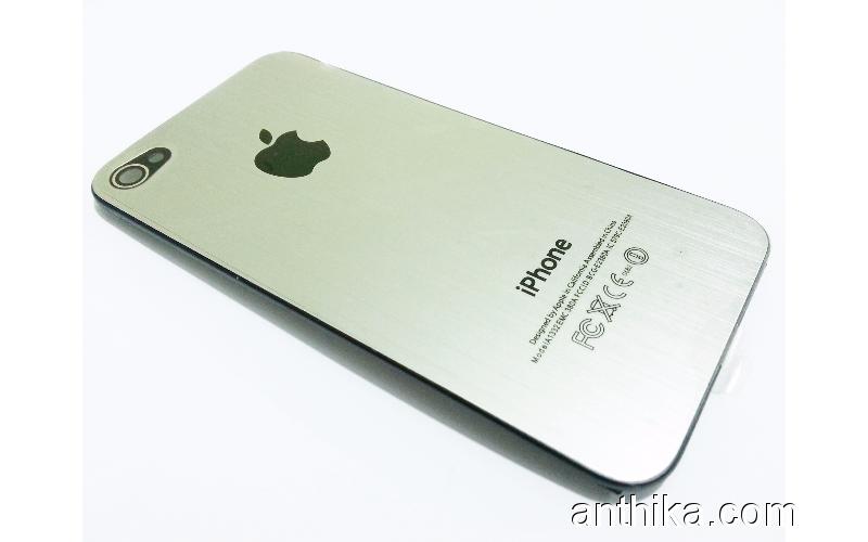 Apple Iphone 4 4s Kapak Battery Cover Silver