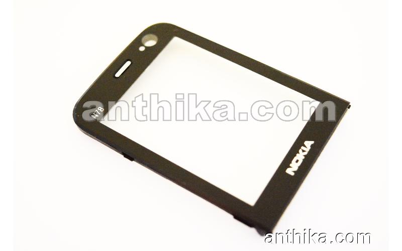 Nokia N78 Lens Cam Original Lcd Display Glass Black Used