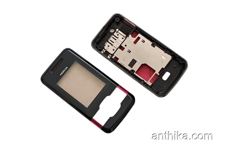 Nokia 7100 7100s Kapak Kasa Original Housing Black Pink New Condition