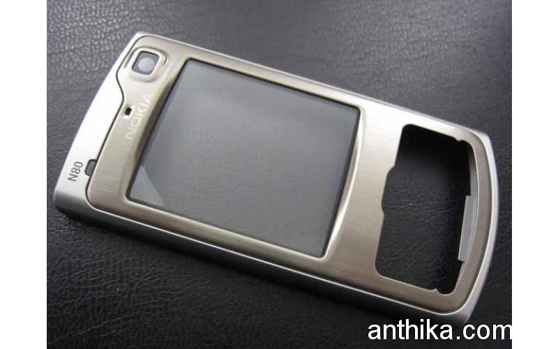 Nokia N80 Kapak Front Cover Orjinal Front Cover Silver New 0268016