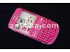 Nokia C3  C3-00 Kapak Kasa Tuş Original Full Housing Pink Used-11