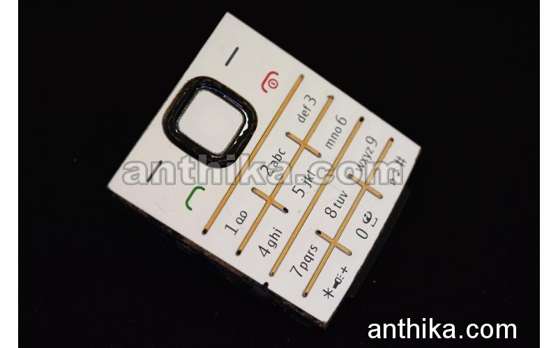 Nokia X2-00 Tuş Original Keypad Silver Used