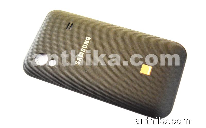 Samsung S5839 Galaxy Ace VE Kapak Original Battery Cover Black Orange