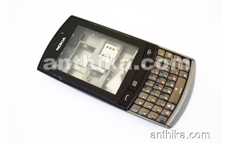 Nokia Asha 303 Kapak Kasa Tuş High Quality Full Housing Dark Gray New