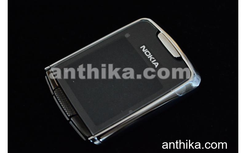 Nokia 8800 Lens Cam Ekran Çerçeve Orjinal Glass Lcd Cover Grey Black