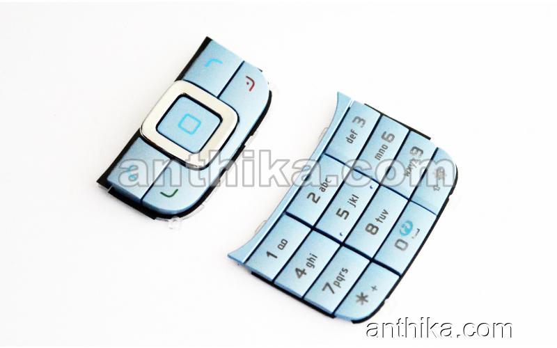 Nokia 6111 Tuş Set Original Keypad Blue New