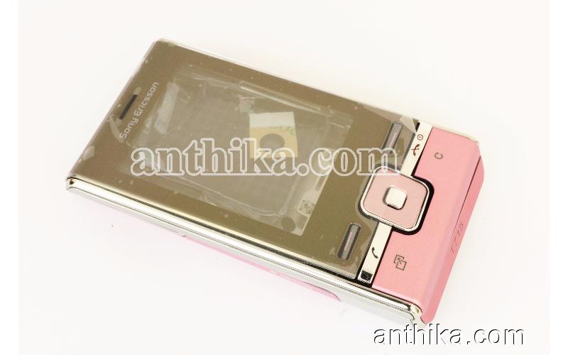 Sony Ericsson T715 Kapak Kasa Tuş Orjinal Kalitesinde Full Housing Pink